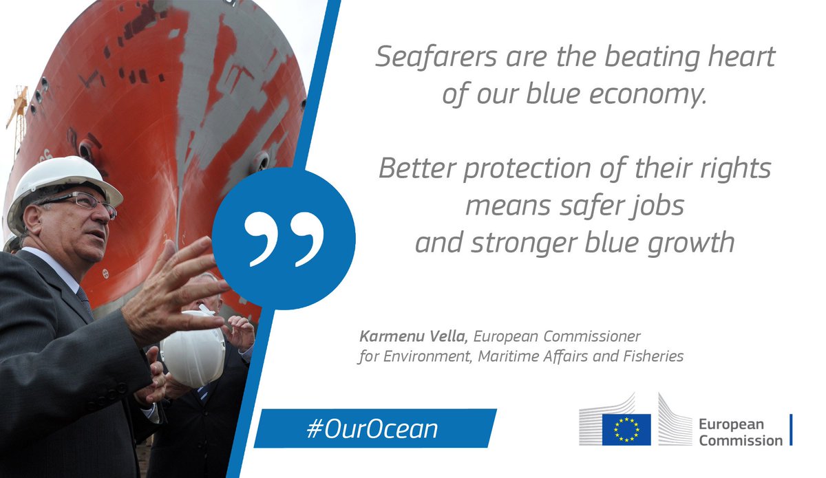 EU_MARE's tweet photo. Commissioner @KarmenuVella welcomes new measures to improve working conditions of #seafarers https://t.co/GOBnGbQFs2 https://t.co/XqDGR62nRs