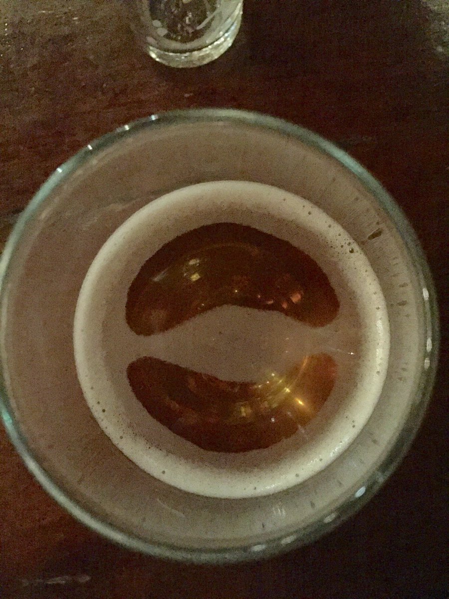 amyherself's tweet photo. Someone seems to have abandoned a goat eye at my table in the form of a beer. #WCIPAC https://t.co/SYis2ztj1I