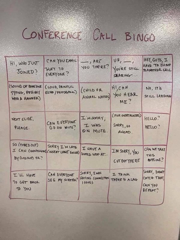 morenodotnet's tweet image. #conferencebingo (seen in #acquia internal channels)