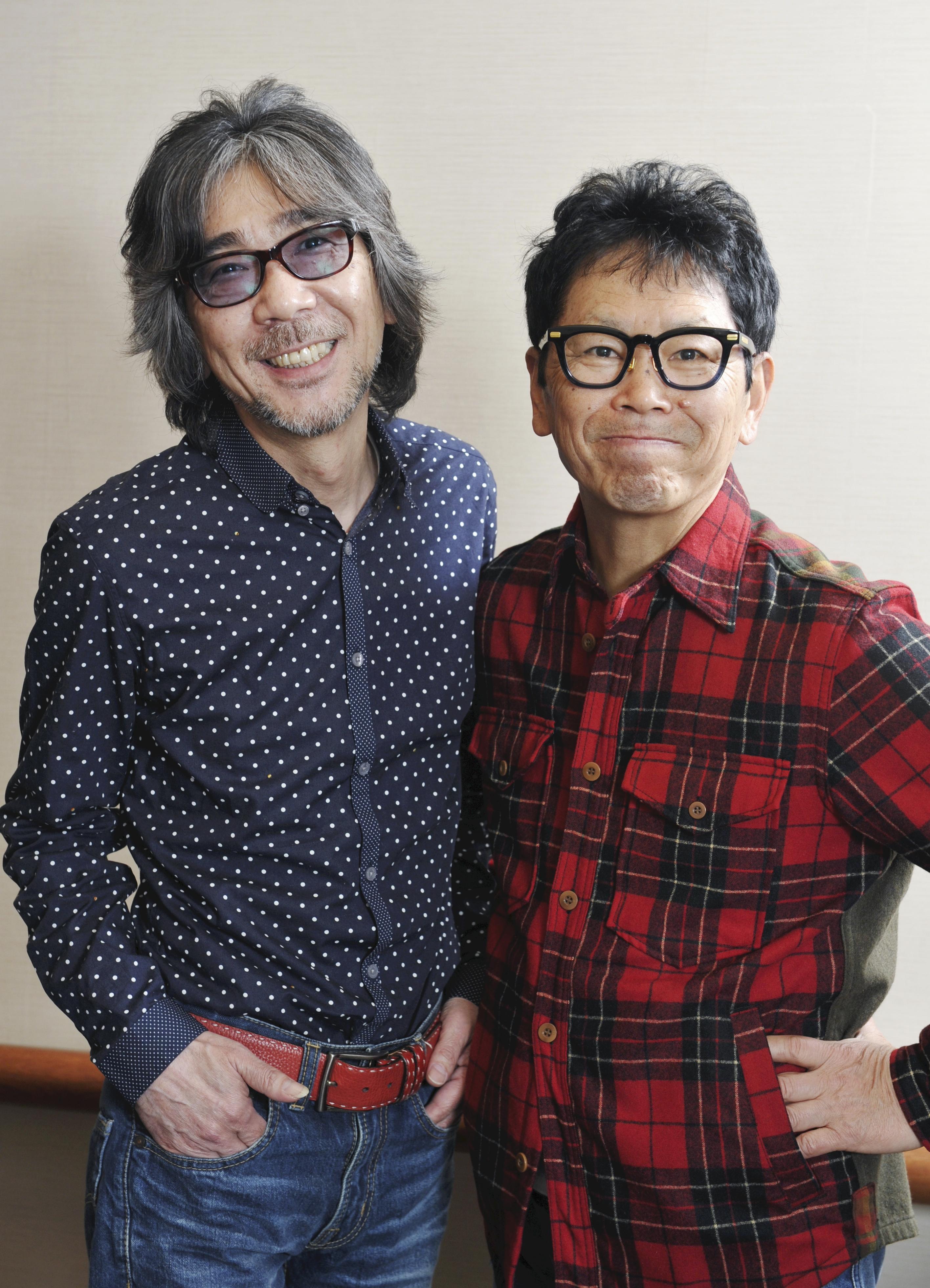 大分舞鶴高時代に文化祭で演奏する（左から）南こうせつさん