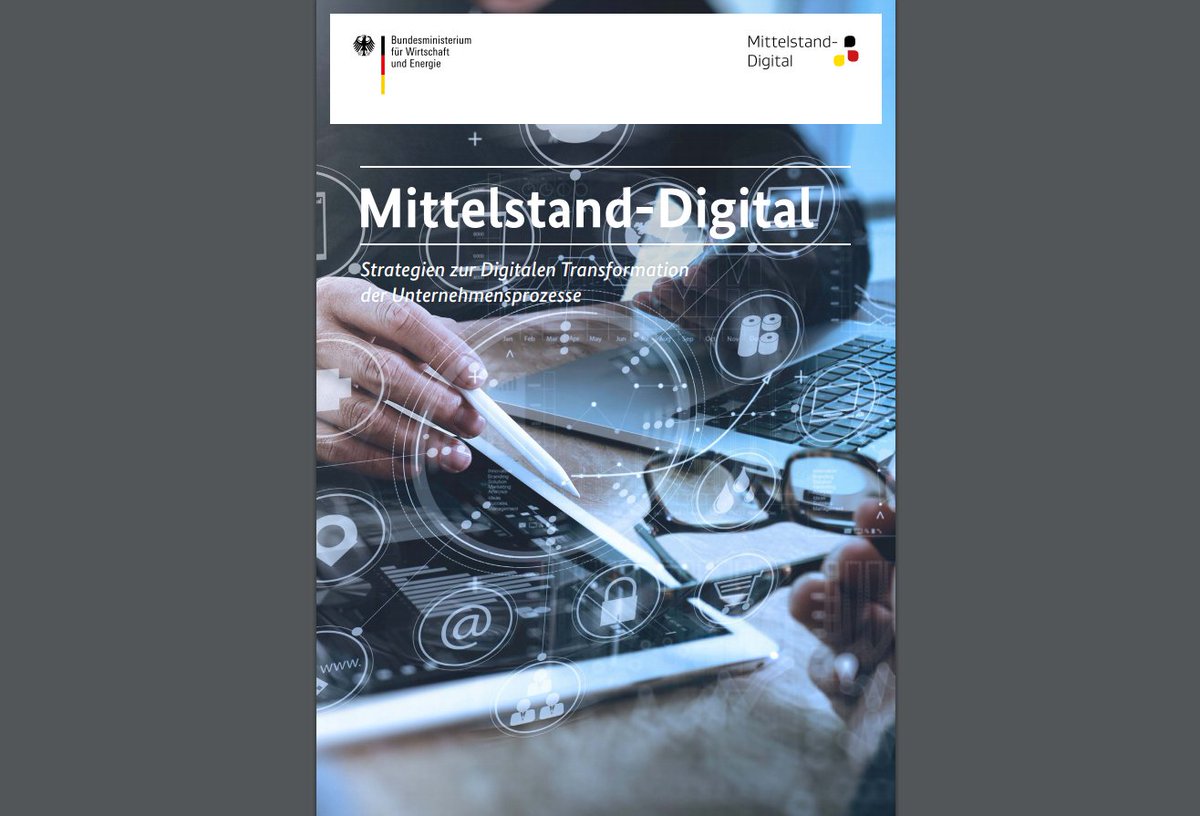 SageGermany's tweet photo. Nützliches @BMWi_Bund-Paper: "#Mittelstand-Digital: Strategien zur Digitalen Transformation d. Unternehmensprozesse" https://t.co/7u0MSFnsZu https://t.co/gAYh1eWZV0