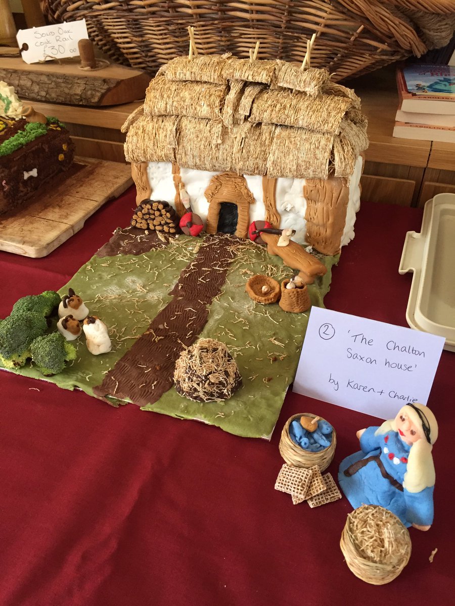 Here's another staff entry to the @FestivalofArch #Archaeocake competition... The Chalton Saxon house by Karen &amp; Charlie!