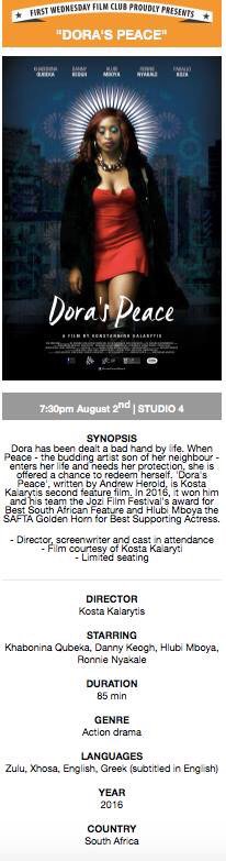 #FWFC August ft <a href="/DorasPeace/">Dora's Peace</a> by Kosta Kalarytis next week.