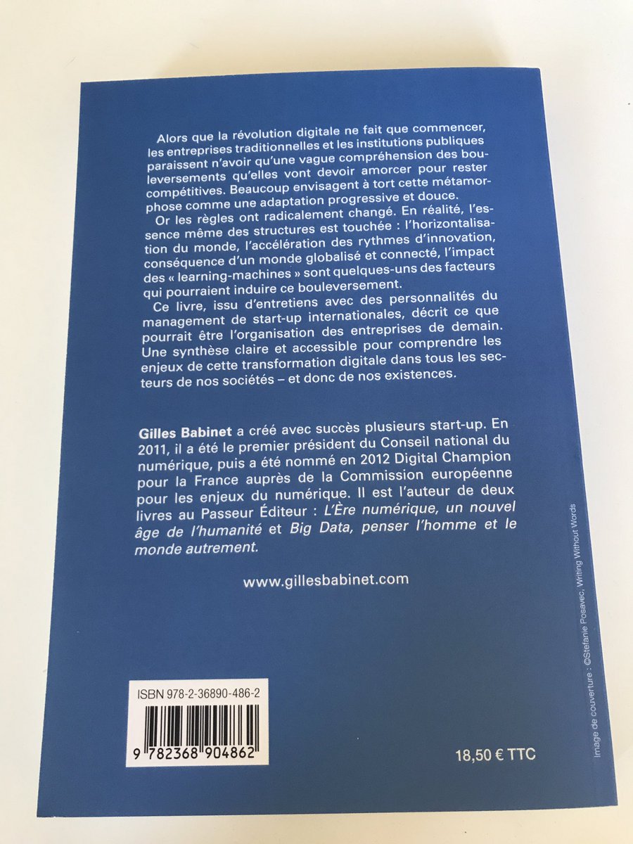 edonorio's tweet photo. Lecture de vacances 🏌️♀️🏄♀️🏊 pour s'inspirer des codes de la transformation digitale du monde par @babgi #TransfoNum #pactenumerique https://t.co/cJ6UHSzNol