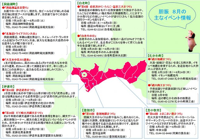 北海道 Di Twitter 北海道庁ブログ 胆振地域の８月のイベント情報のご案内 胆振の夏は楽しいイベントが盛りだくさん T Co Xkqa9ehkr9 胆振 イベント T Co 8iakiffajr Twitter