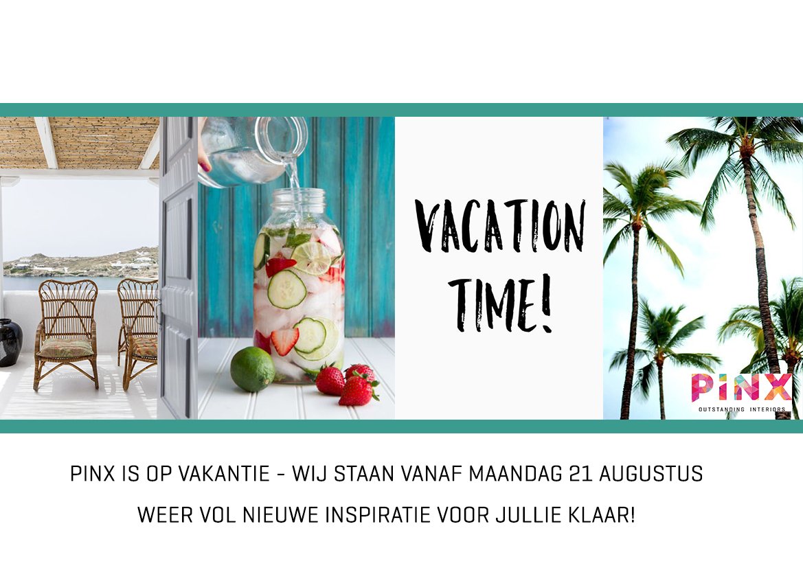pinxdesign's tweet photo. Van maandag 31-07-2017 tot en met vrijdag 18-08-2017 zijn wij met vakantie. Wij wensen iedereen een fijne zomer toe! https://t.co/yNZGpiZc5z