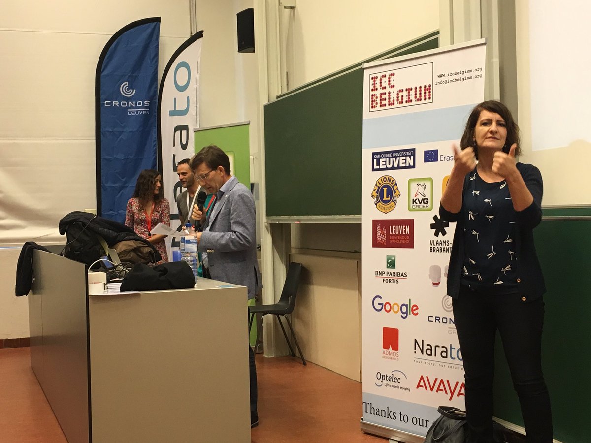 Honoured to be present at <a href="/ICCBelgiumOrg/">ICC Belgium</a> <a href="/KU_Leuven/">KU Leuven</a> to give a presentation to blind students from all over EU!