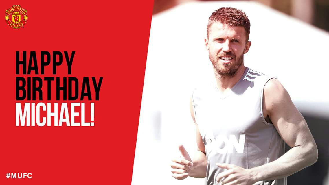 Happy birthday to the great Michael carrick Lots n lots of love from MANCHESTER UNITED fans of     