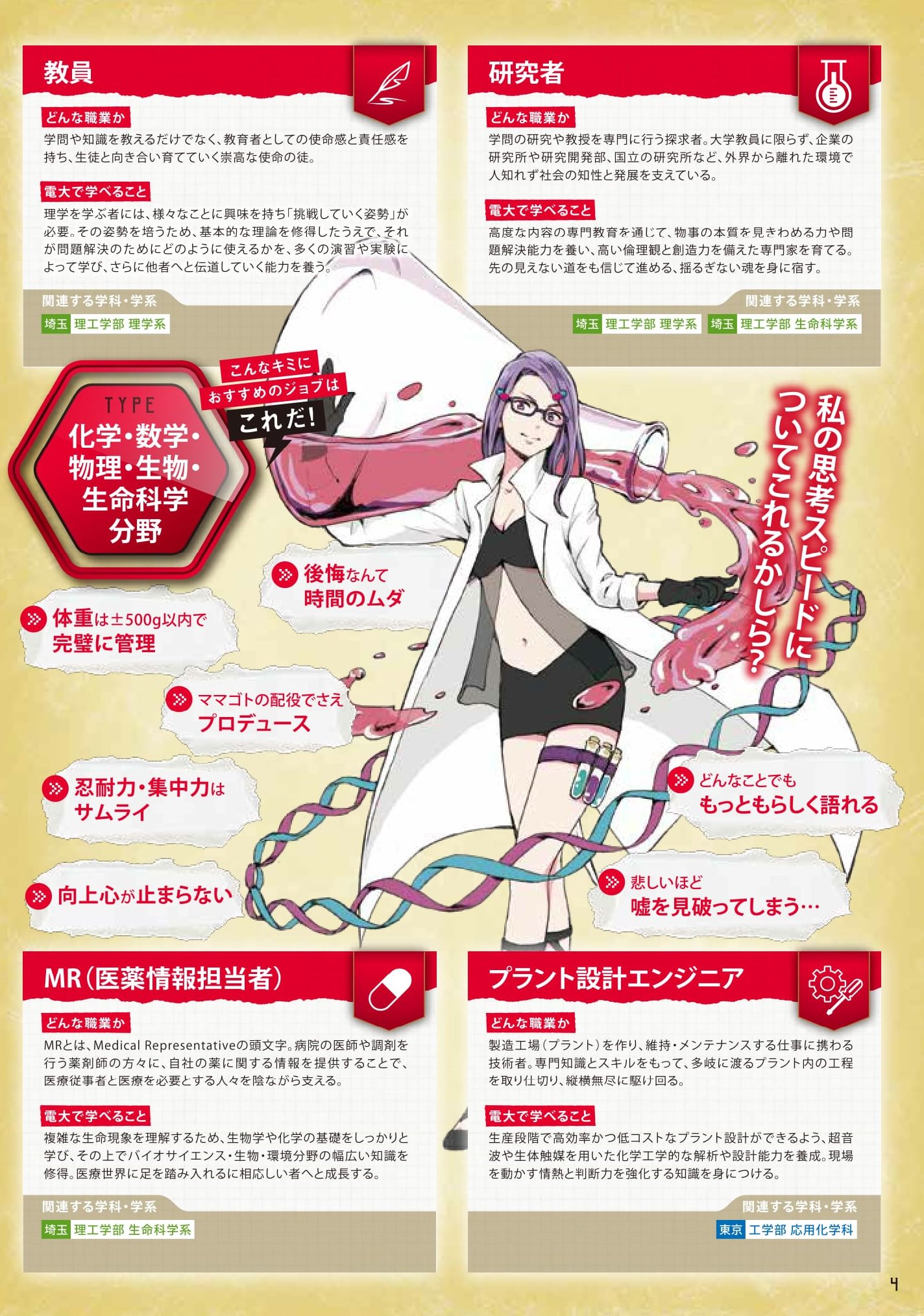 O Xrhsths 東京電機大学入試センター Sto Twitter 8 5 土 6 日 は電大へgo 電大で学べる化学 数学 物理 生物 生命科学分野の紹介 私の思考スピードについてこれるかしら ママゴトの配役でさえプロデュース 東京電機大学 オープンキャンパス 電大職業図鑑