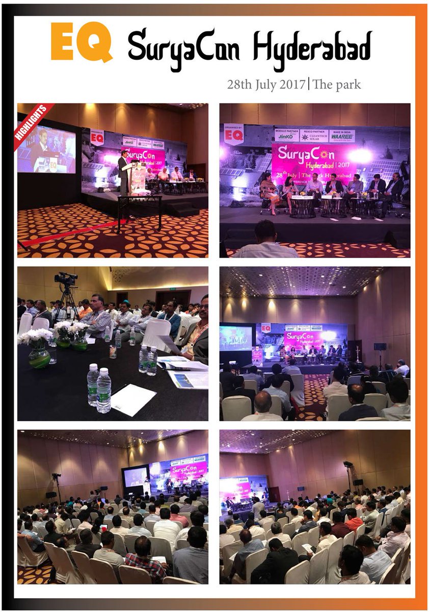 EQMagPro's tweet photo. One more achievement in a row !!
We have done #SuryaconHyderabad Conference successfully!!!
@JinkoSolarCoLtd #CleantechSolar @waareegroup https://t.co/lV3UrA2vVB