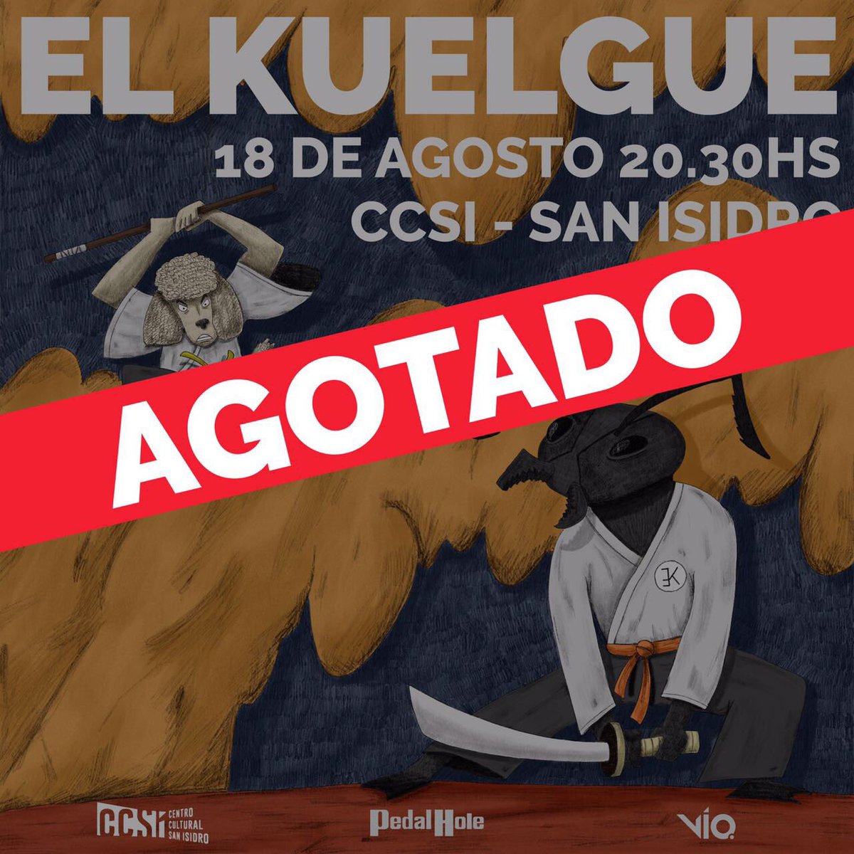 ElKuelgue's tweet photo. San Isidro - a g o t a d o -
Nos vemos el 18/8🏆 https://t.co/D2OArZlFNZ