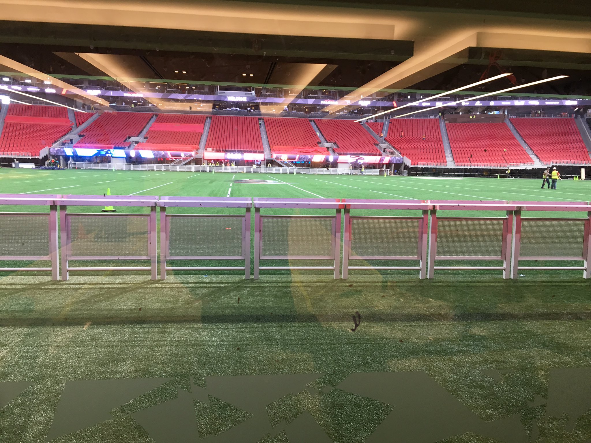 Harlan Roberts On Twitter View From The Amg Lounge At The New Mercedes Benz Stadium Yes That S The 50 Yard Line