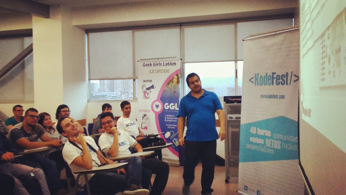 En este momento estamos en la charla con <a href="/DragonJAR/">DragonJAR - Seguridad Informática</a>  de seguridad  informática para el desarrollo de software.  #KOMMIT #GeekGirlsLaTAm