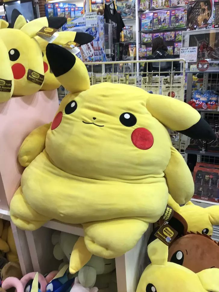 fat pikachu stuffed animal