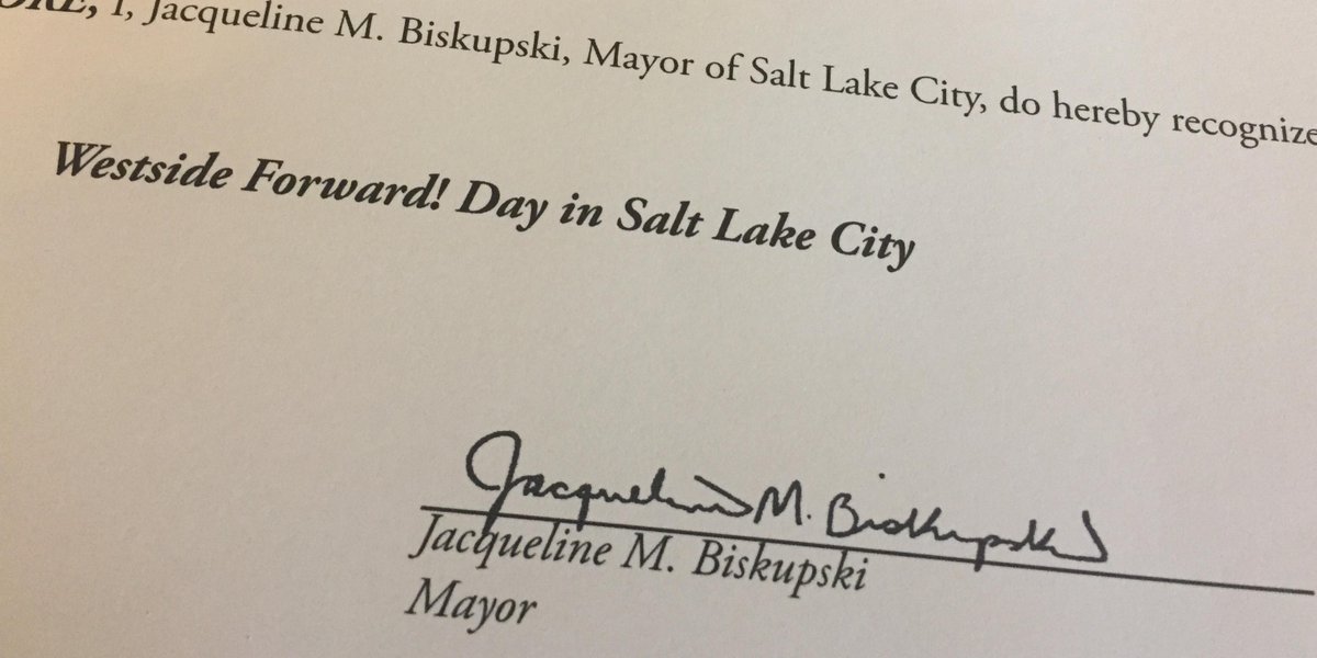 slcmayor's tweet photo. Tomorrow we're proclaiming #WestsideForward Day to celebrate all things Westside! We'll see you at the fest: https://t.co/vpisg9aNmY #utpol https://t.co/KtZdpoBJCt