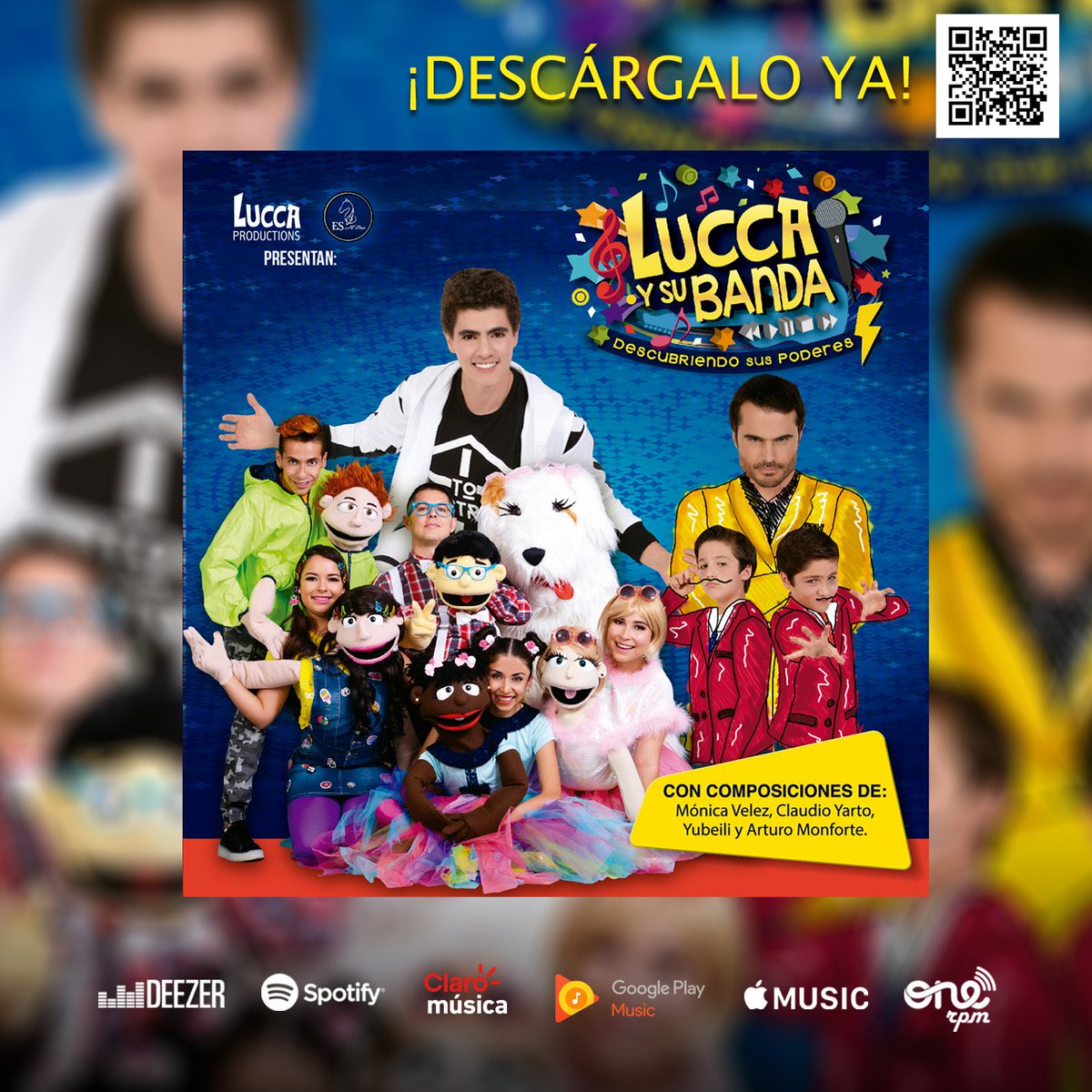 LuccaYsuBanda's tweet photo. ¿¿Ya descargaron el 💿 disco de #LuccaYSuBanda??Entren en el siguiente link https://t.co/wcxbBUv2Xu 
Nos vemos el domingo para cantar juntos https://t.co/944M8b1PSs