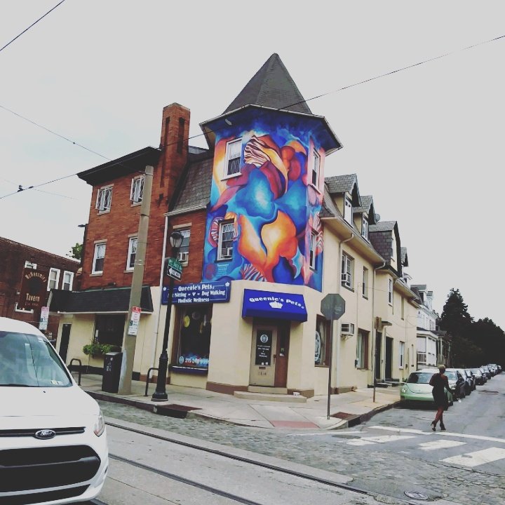 ellethewriter's tweet photo. Another neighborhood #mural in #Philadelphia. #muralartsprogram #visitphilly #Travel https://t.co/BrOfIbDYfP