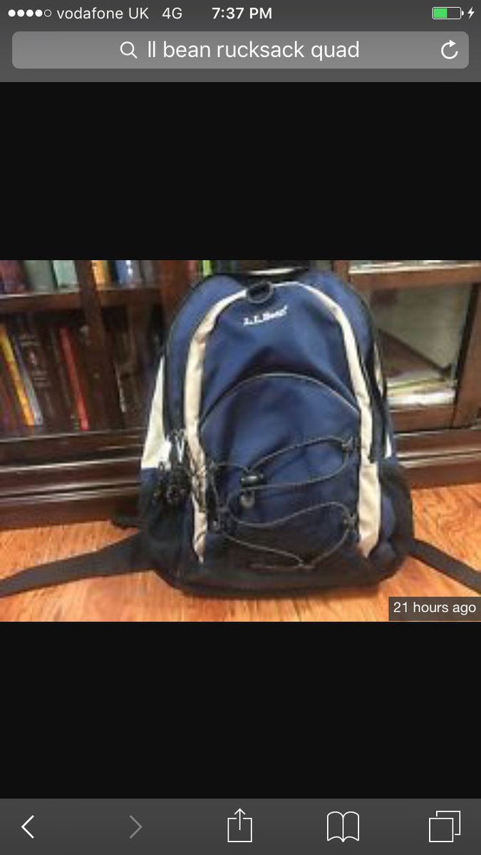 #STOLEN. From #beaulieuabbey car park. 11/08/17 1:00-3:50. Boot smashed Lighter blue L.L. Bean backpack with C L U sewn back. Please share!