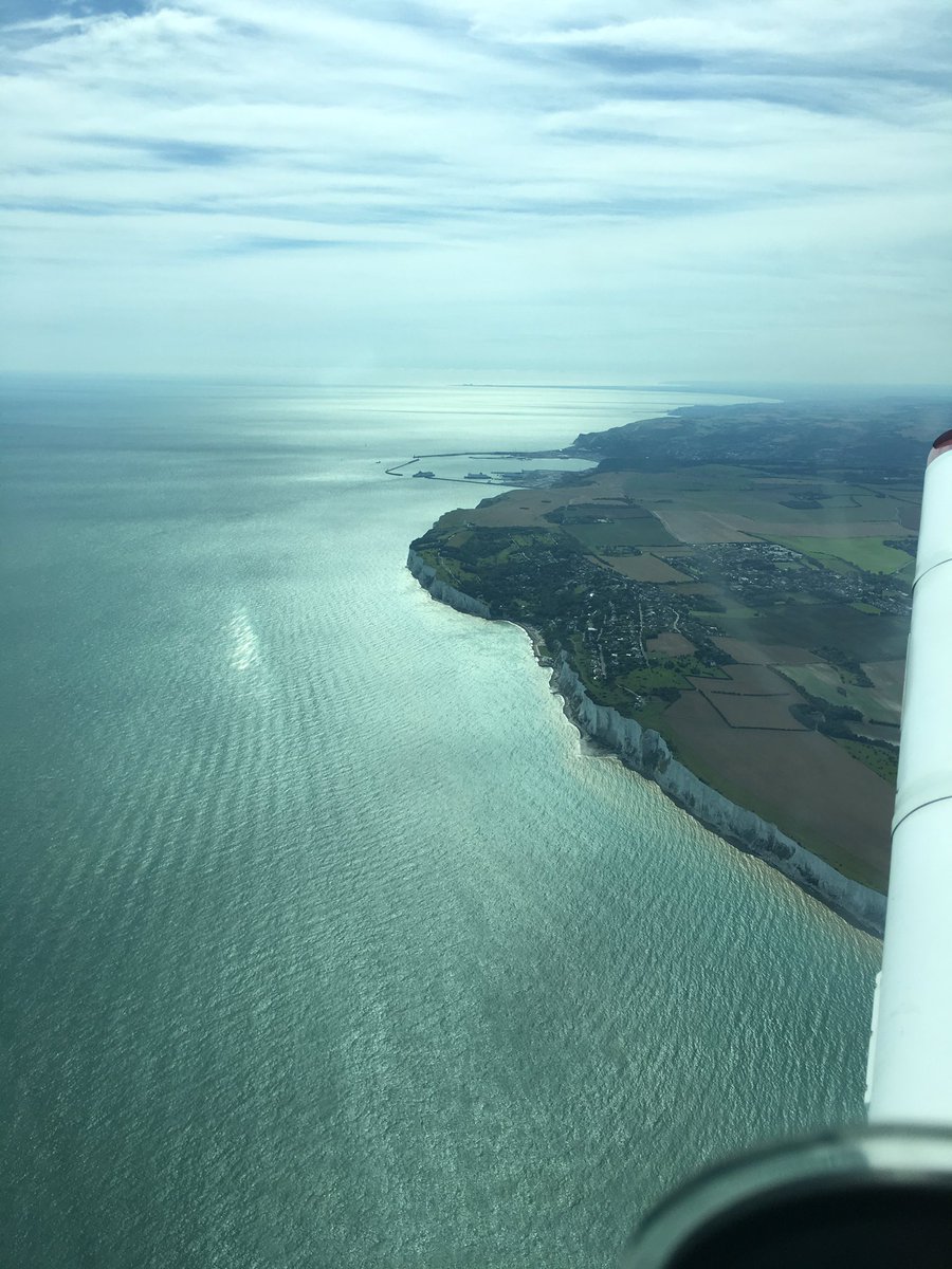 GAFlyingUK's tweet photo. Great flight after not getting up for a couple of weeks. #whitecliffs #gaflyinguk #aa5a #grumman #ppl #avgeek #dover #gaflying #gccat https://t.co/epvHFy8075