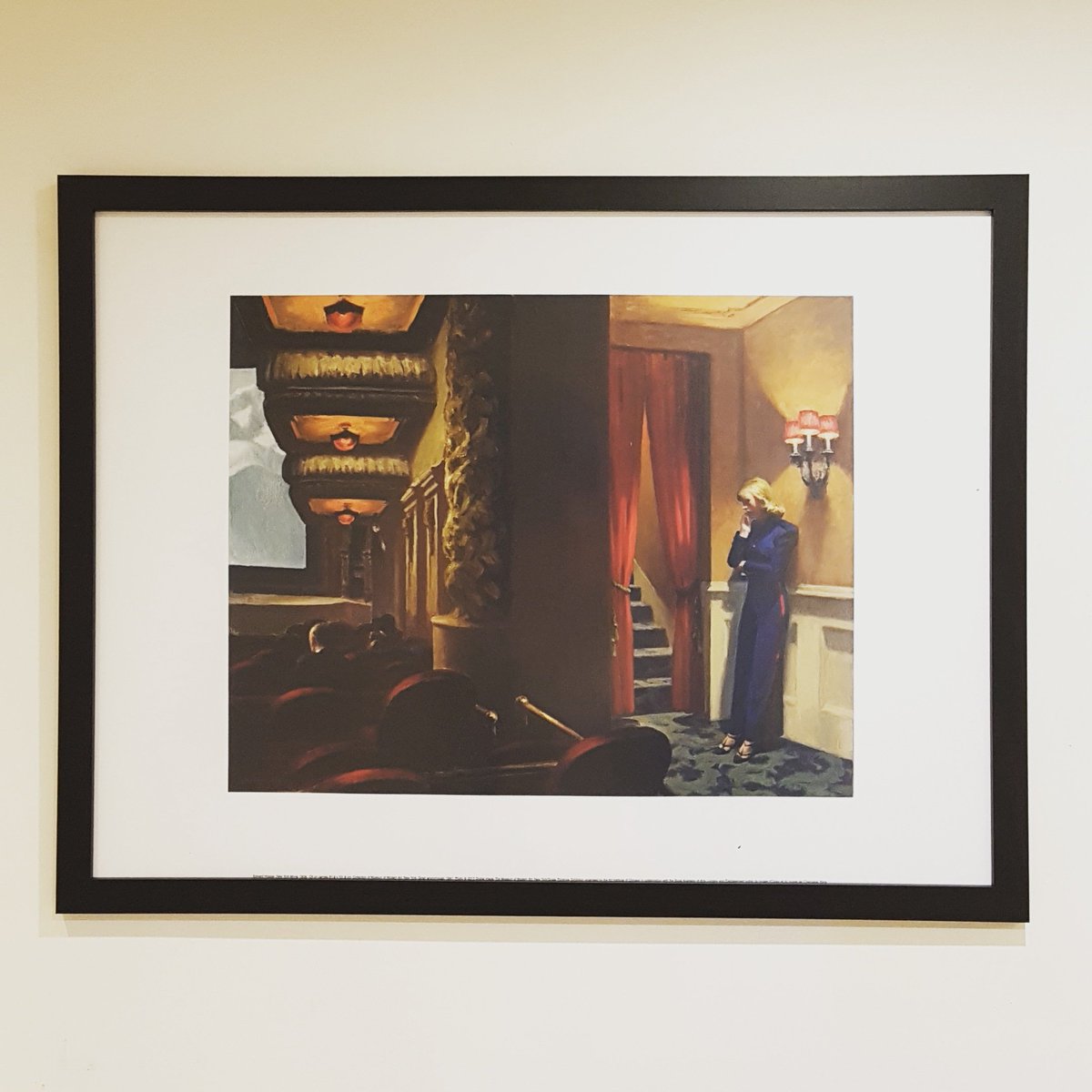 gailebishop's tweet photo. Hopper is on the wall. Finally. @royalacademy #AmericaAfterTheFall https://t.co/xIHKoqWdfI