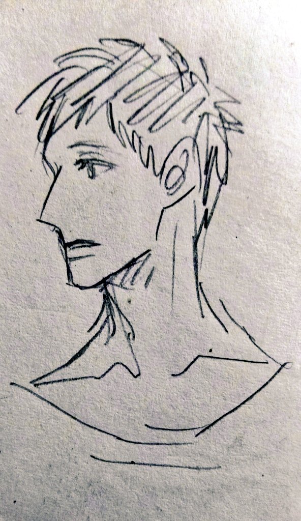 なんかムショーに
横顔描きたくなって 