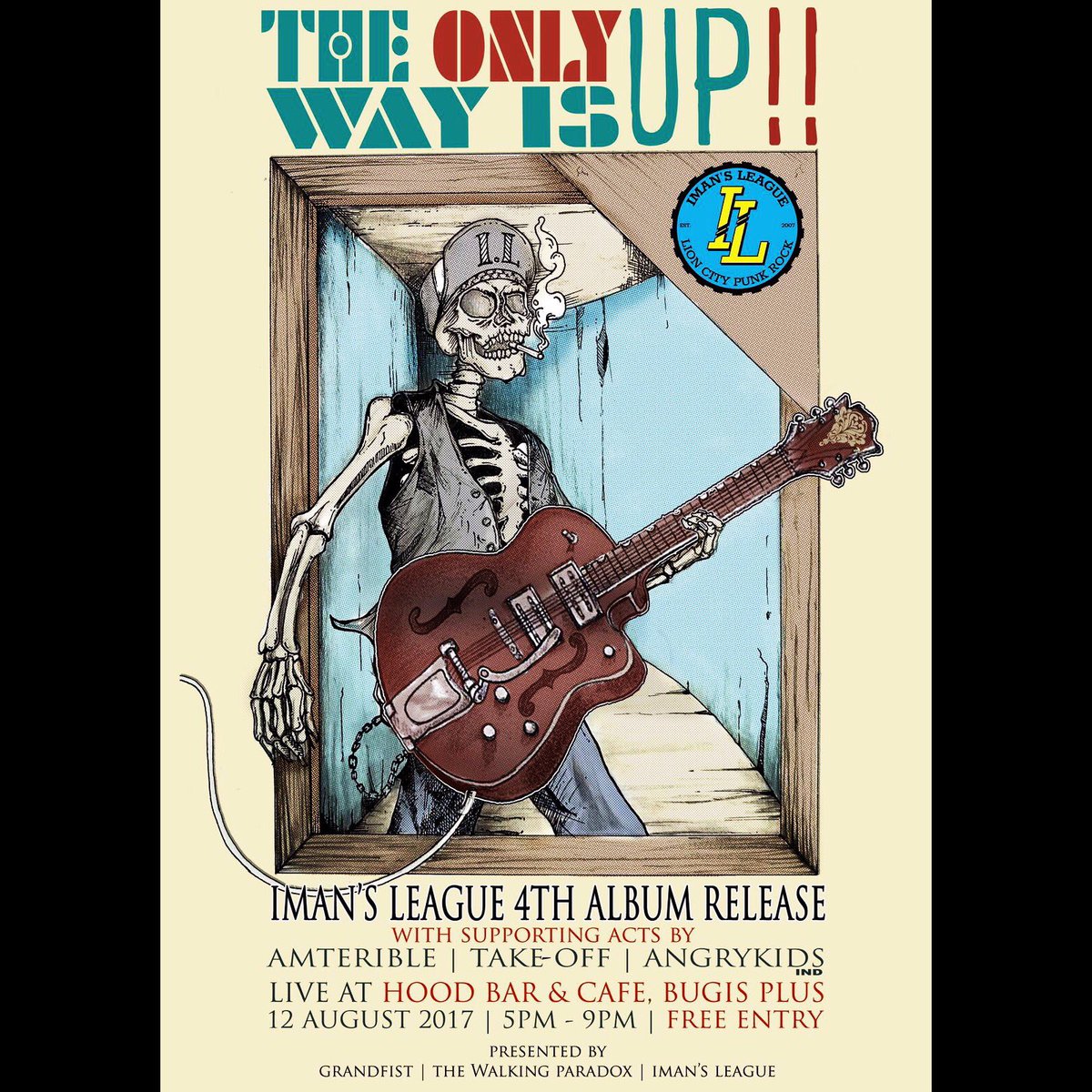 Today, 5pm, HoodBar. Let's do this!! #theonlywayisup #theonlywahisil