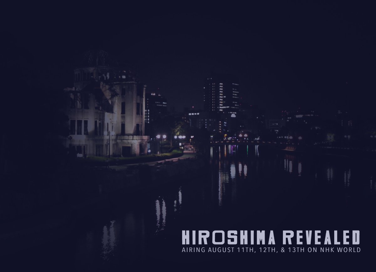Tune into NHK World this weekend to watch Hiroshima Revealed! Check out 1Future's newsletter for details: ow.ly/1F2o30elvCd