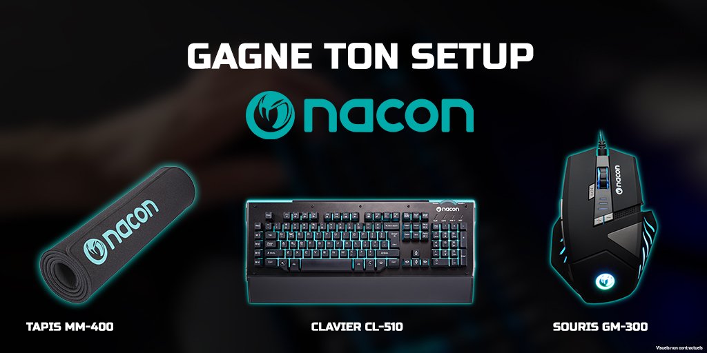 Santiu_Ks's tweet photo. #CONCOURS  
Gagne ton setup Nacon
- Clavier CL510
- Souris GM300 
- Tapis MM400

RT &amp; FOLLOW
@NaconFR
@SantiuConcours
@vaniyotin

Fin 20/08 https://t.co/IWExRp9fyd