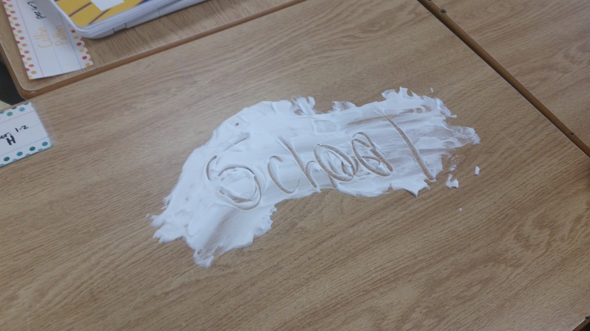 MrsZink136's tweet photo. Having fun with our spelling words! #EWAUBU https://t.co/07rwT4FRgV
