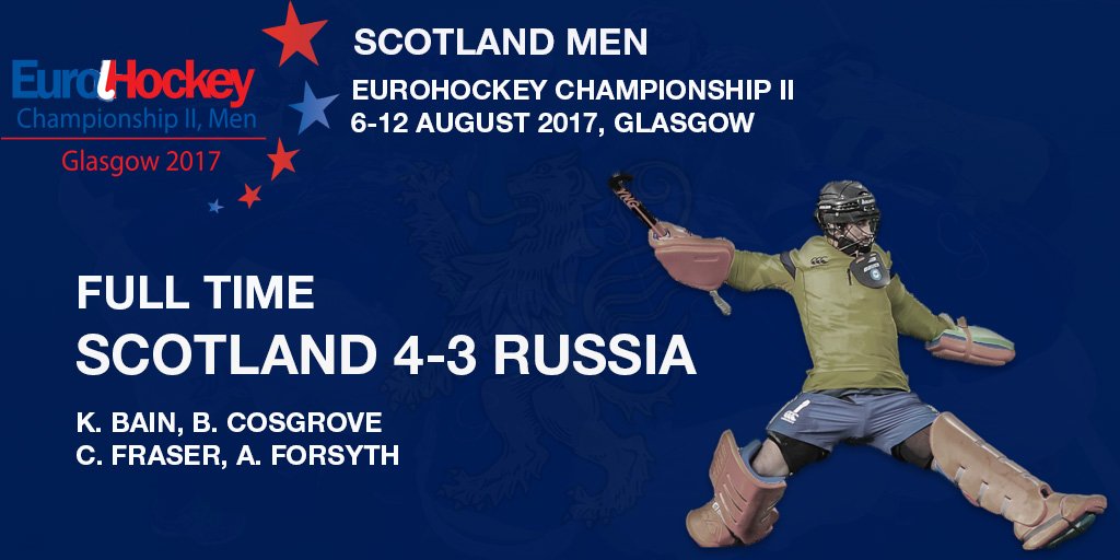 ScottishHockey's tweet photo. What a day. What a win. Another massive game tomorrow - final v Wales. #EHC2017 #BackTheBlueSticks https://t.co/iuUzhkcoUV