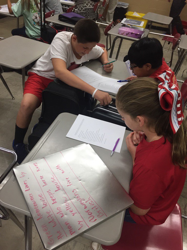 Using deduction in group discussions to determine order. #StriveFor455