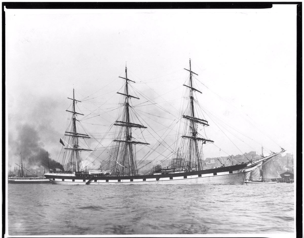 SeaportMuseum's tweet photo. #OnThisDay in 1970 our mighty 1885 ship Wavertree arrived at the South Street Seaport Museum. Celebrate Wavertree Day with a visit! https://t.co/dwlrmmU2jt