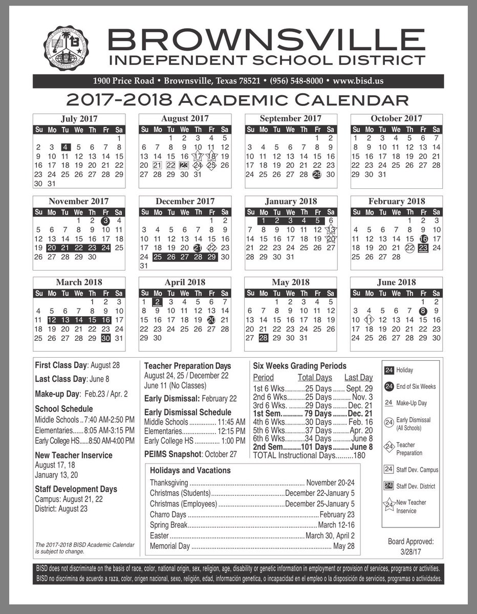 Bisd Academic Calendar 25 26