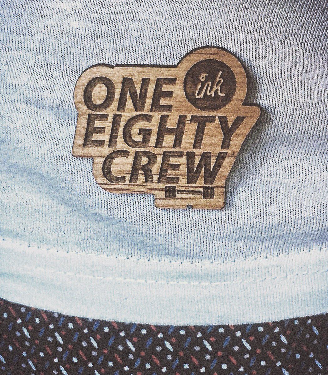You get one of these bad boys with every tee you buy now, check out our shop via OneEightyCrew.com #badges #fashion #streetwear #gym