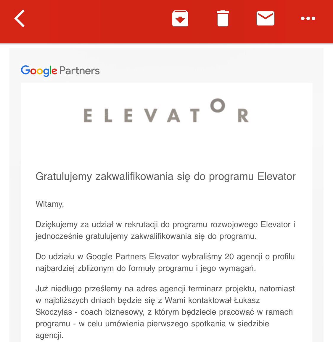 Mr__Target's tweet photo. Dostaliśmy się do prestiżowego programu ELEVATOR. Gratulacje dla zespołu https://t.co/BGEvewVjUO #elevator #google #mrtarget #superteam https://t.co/eUr7cID7gI