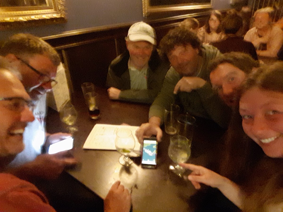 SailMarta's tweet photo. In the pub watching playbacks of the race #rolexfastnetrace @RORCRacing https://t.co/sac8O6ezJR