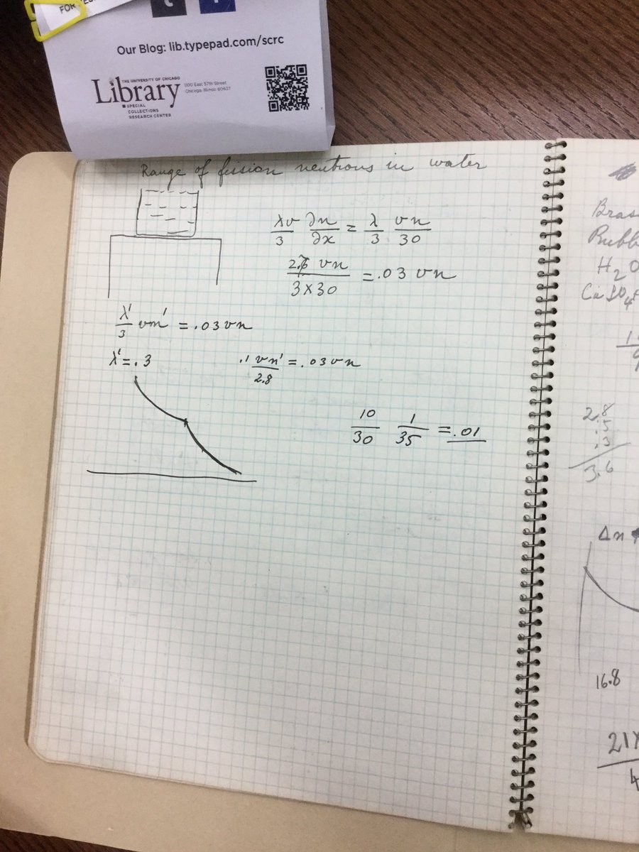 NuclearBenet's tweet photo. Nuclear Club members went to Special Collections at @UChicago to see #EnricoFermiCollection
#ManhattanProject
#ChicagoPile1
#CookingTheBooks https://t.co/goKOd3o9Nc