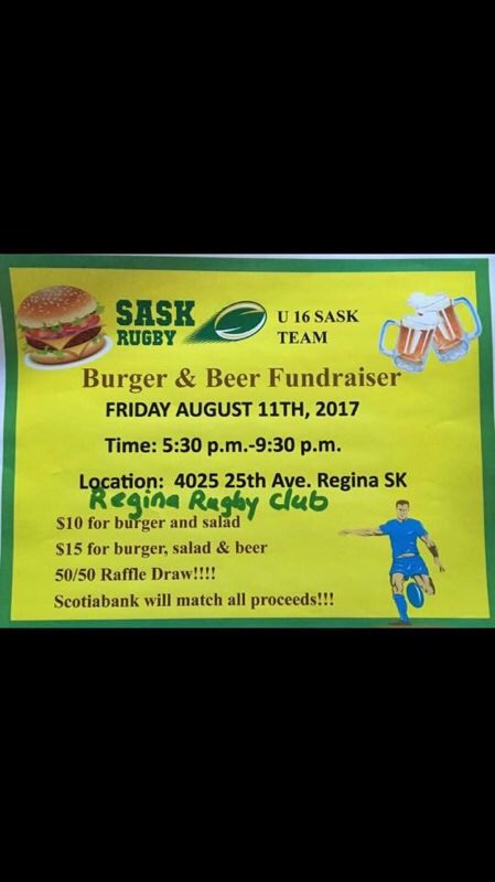 Sask U16 boys fundraiser, tonight only at the clubhouse! Come grab a burger and watch some games! #BBQ