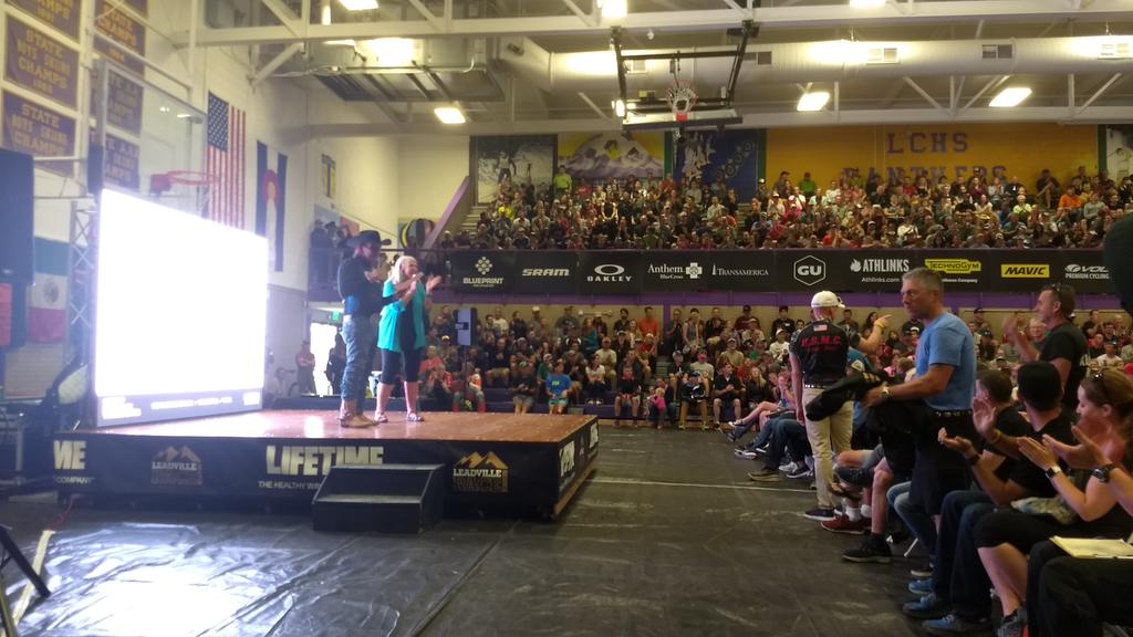 achieveracing's tweet image. Leadville 100 MTB athlete meeting. @centurylinkco. #executivechallenge