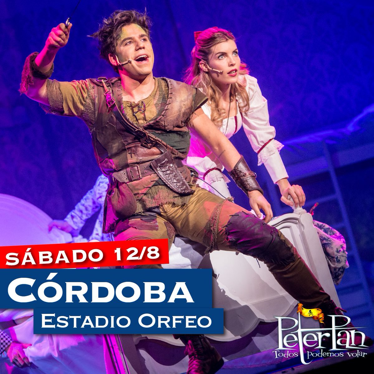 PeterPanElShow's tweet photo. MAÑANA! Llega a CÓRDOBA este show que Nunca Jamás te vas a olvidar! #TodosPodemosVolar 💫
Sáb 12/8
@OrfeoSuperdomo
🎟https://t.co/GwVbP7wlTd https://t.co/eznMnxk74i