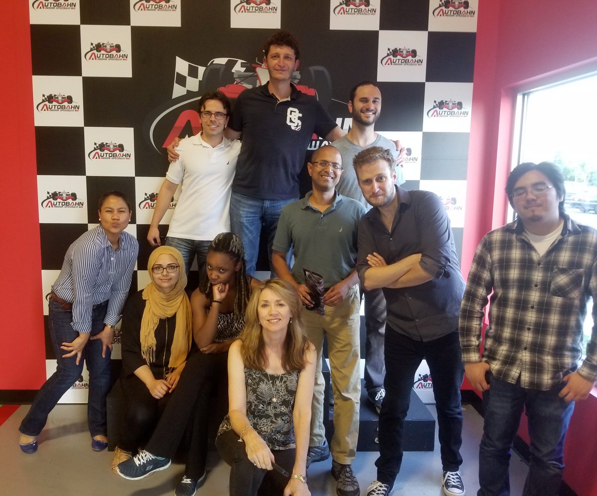 Work hard, play hard! Picture of our recent team outing to the Autobahn go-karting speedway!
