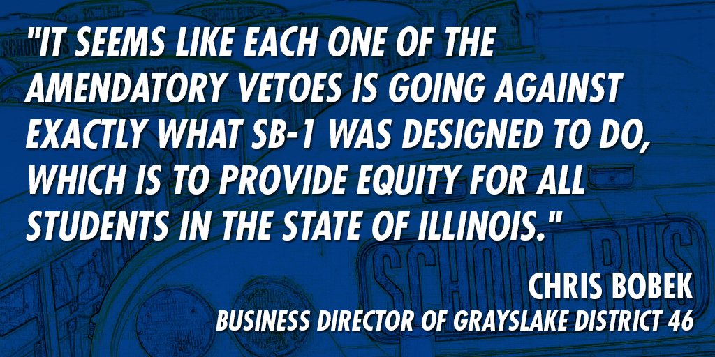 ILSenDems's tweet image. Governor Rauner's amendatory veto of #SB1 would be devastating for children across Illinois. We need to #FixTheFormula. #GetItDoneSB1