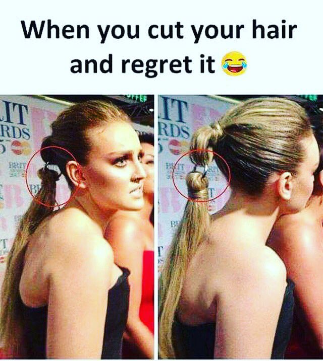 When you go short but also want your long hair days too 😂😂 LOL 🤣🤣 #funnymeme #happythursday #hairstyle #shorthair #Longhairdontcare