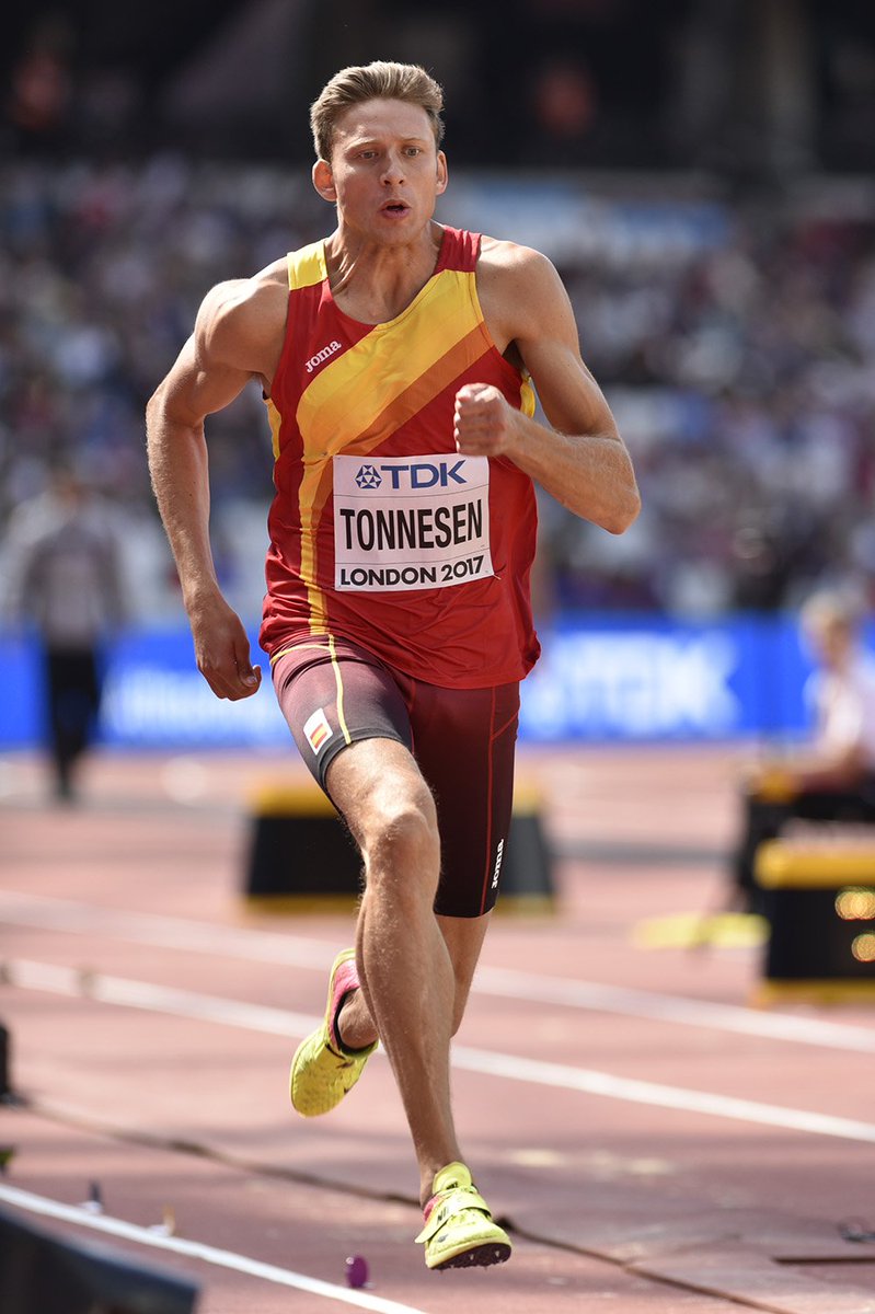 After 5 events, <a href="/PauTonnesen/">Pau Tonnesen</a> sits in 21st place with 4,036 pts. First event tomorrow is the 100mH at 2am. 

#BearDown #London2017