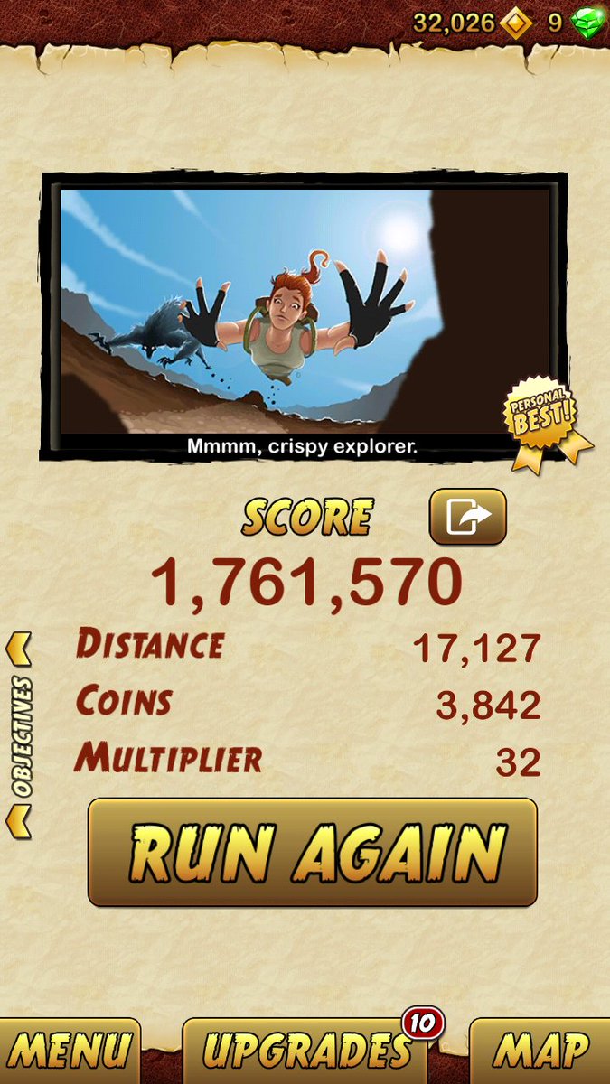 Flexion__'s tweet photo. Scoring almost 2Mill ha #Flexision #templerun #Mobilegamingisdope #Twitter @Flexion__ #Flexion #Flexion__ #Summer2017 #WednesdayWisdom #yess https://t.co/rkRvXOm32M