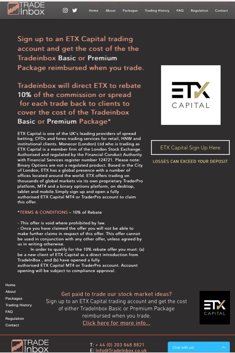 tradinginbox's tweet image. Sign up to an ETX Capital account via our website and receive our stock market trade setups for free! Check out tradeinbox.co.uk