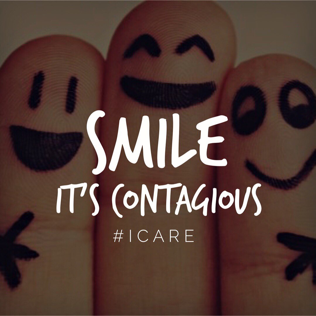 Smiling is wonderfully contagious.  Try it out 🙂 #smile #icare 💙
