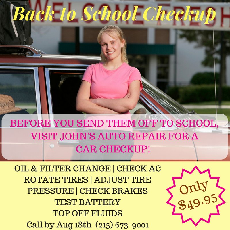 Car Checkup Special until Aug. 18th.  Book this deal today! #autorepair #automaintenance #backtoschool2017 #carsafety #carcheckup