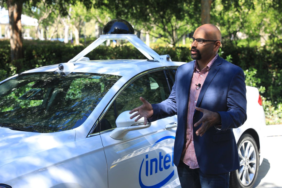 charlesmilander's tweet photo. Intel plans a test fleet of 100 self-driving cars https://t.co/yVYFxFrXRA #charlesmilander https://t.co/kGlGpf84xi