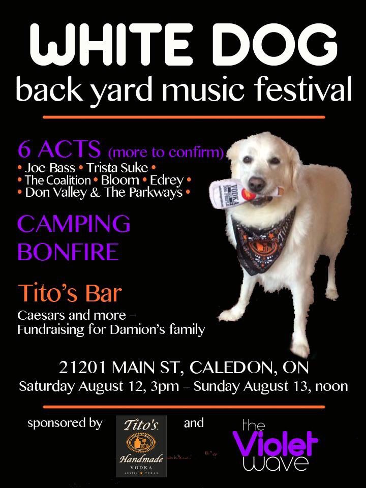 Cmon and shake your tales this weekend at White Dog in Caledon